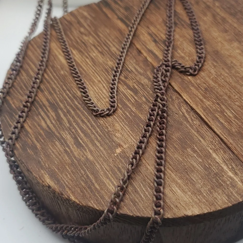 N3108 southwestern copper draping necklace cowgirl wardrobe‎ staple piece ✨️